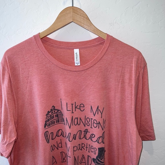 Women's Disney 'I Like My Mansions Haunted and My Parties A Bit Mad' T-Shirt - Picture 2 of 4